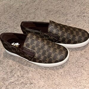 Michael Kors Brown Patterned Loafers